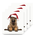 Belgian Tervuren Puppy ceramic coasters set of 4