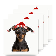 Manchester Terrier ceramic coasters set of 4