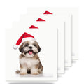 Lhasa Apso Puppy ceramic coasters set of 4
