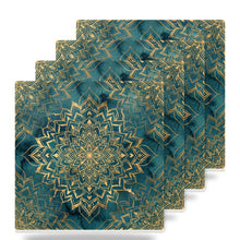 Mandala ceramic coasters set of 4