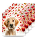Golden Retriever ceramic coasters set of 4