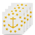 Rhode Island State Flag ceramic coasters set of 4