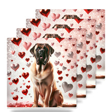 Mastiff ceramic coasters set of 4