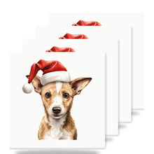 Portuguese Podengo Pequeno Puppy Drawing ceramic coasters set of 4