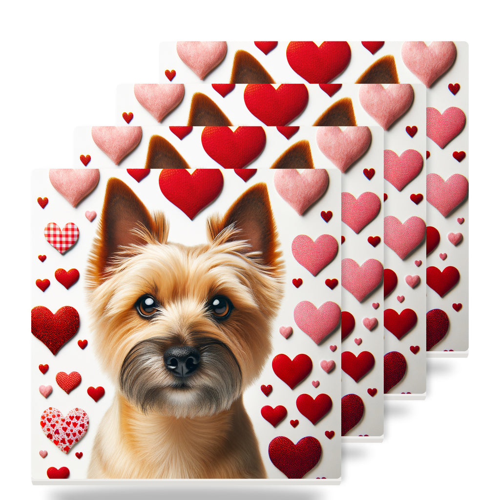 Cairn Terrier ceramic coasters set of 4