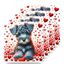 Miniature Schnauzer ceramic coasters set of 4