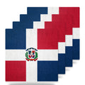 Dominican Republic Flag Pride ceramic coasters set of 4