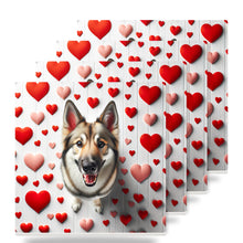 German Shepherd Dog ceramic coasters set of 4