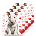 Bull Terrier ceramic coasters set of 4