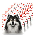 Finnish Lapphund ceramic coasters set of 4