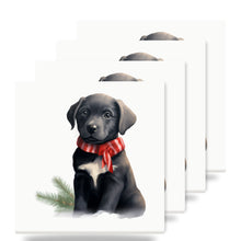 Chinook Puppy Drawing ceramic coasters set of 4