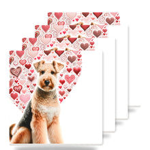 Airedale Terrier ceramic coasters set of 4