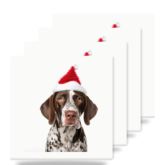 Pointer ceramic coasters set of 4