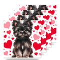 Yorkshire Terrier ceramic coasters set of 4