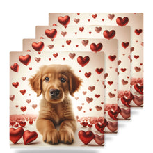 Golden Retriever ceramic coasters set of 4