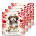Shih Tzu ceramic coasters set of 4