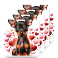 Miniature Pinscher ceramic coasters set of 4