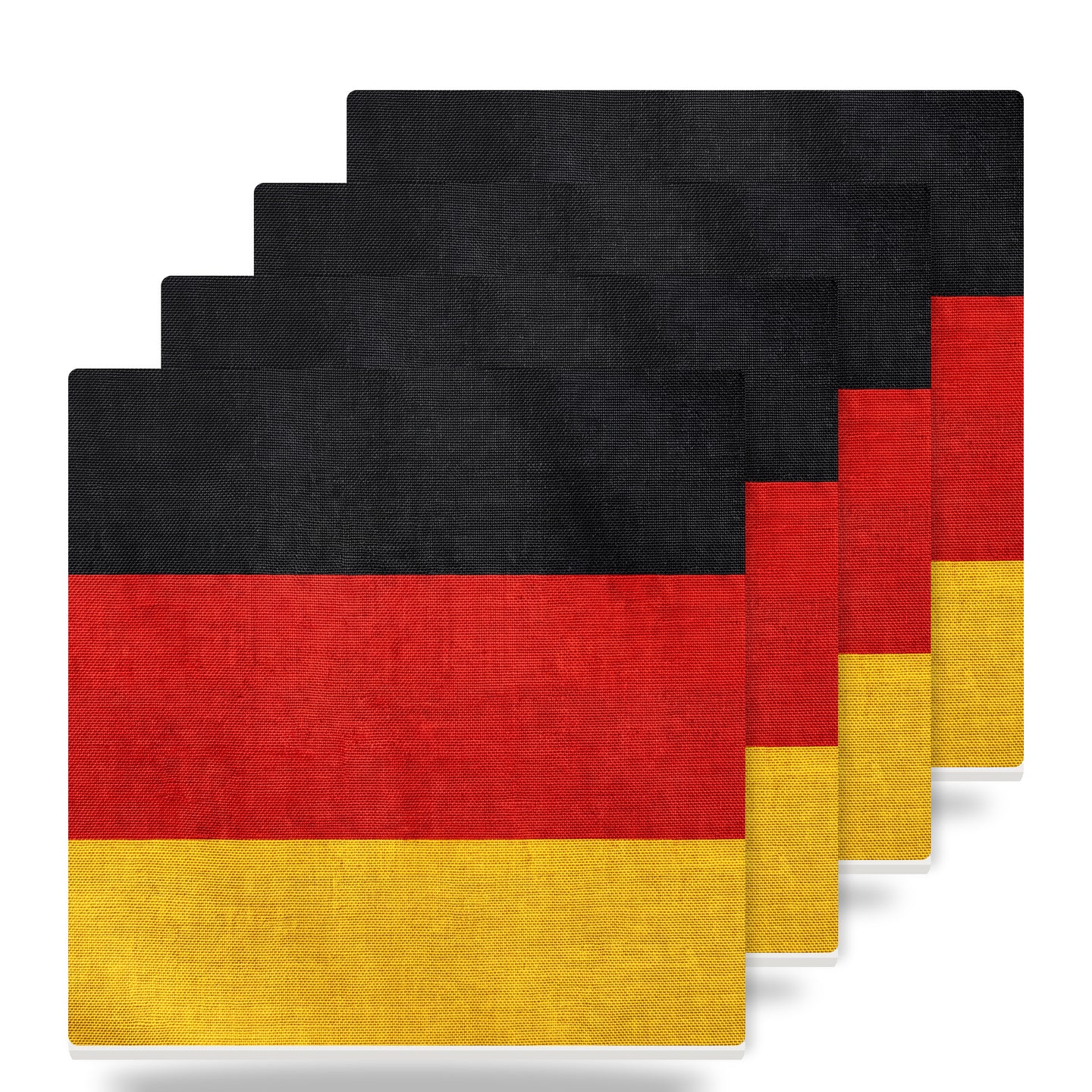 Germany Flag Pride ceramic coasters set of 4