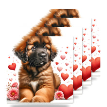 Leonberger ceramic coasters set of 4