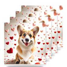 Pembroke Welsh Corgi ceramic coasters set of 4