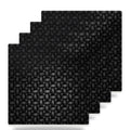 Carbon Fiber ceramic coasters set of 4