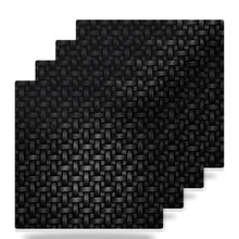 Carbon Fiber ceramic coasters set of 4