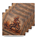 Motocross Dirt Bike ceramic coasters set of 4