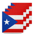 Puerto Rico Flag Pride ceramic coasters set of 4