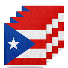 Puerto Rico Flag Pride ceramic coasters set of 4