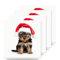 Yorkshire Terrier Puppy ceramic coasters set of 4