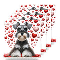 Miniature Schnauzer ceramic coasters set of 4