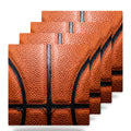 Basketball Texture ceramic coasters set of 4