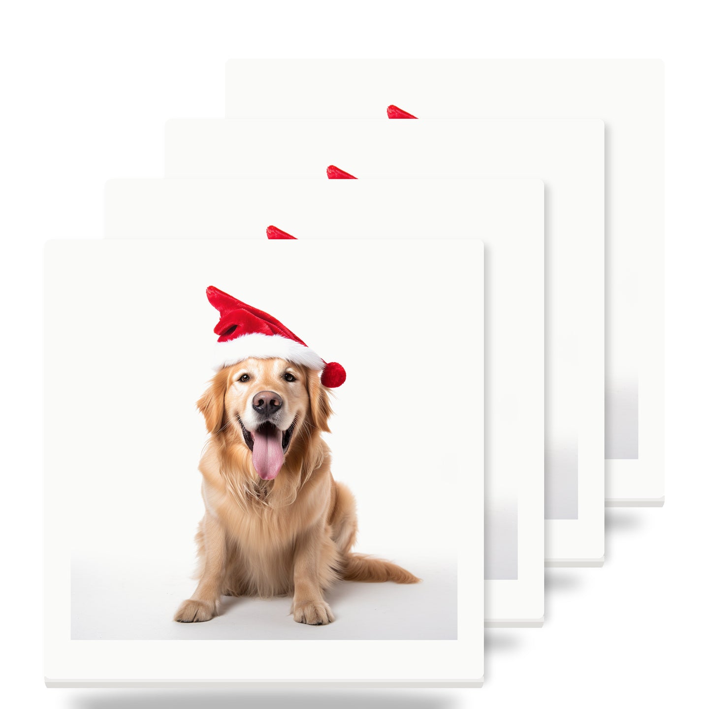 Golden Retriever ceramic coasters set of 4
