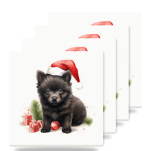 Schipperke Puppy Drawing ceramic coasters set of 4