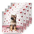 German Shepherd Dog ceramic coasters set of 4