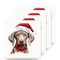Weimaraner Puppy Drawing ceramic coasters set of 4