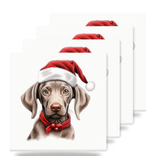 Weimaraner Puppy Drawing ceramic coasters set of 4