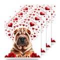 Chinese Shar-Pei ceramic coasters set of 4