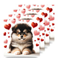 Pomeranian ceramic coasters set of 4