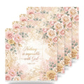 Luke 1:37 ceramic coasters set of 4