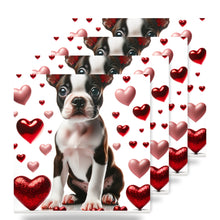 Boston Terrier ceramic coasters set of 4