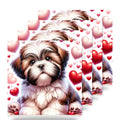 Shih Tzu ceramic coasters set of 4