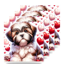 Shih Tzu ceramic coasters set of 4