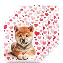 Shiba Inu ceramic coasters set of 4