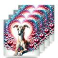 Italian Greyhound ceramic coasters set of 4