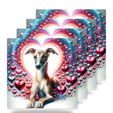 Italian Greyhound ceramic coasters set of 4