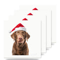Chesapeake Bay Retriever ceramic coasters set of 4