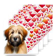 Briard ceramic coasters set of 4