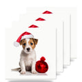 Parson Russell Terrier Puppy ceramic coasters set of 4