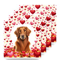 Golden Retriever ceramic coasters set of 4